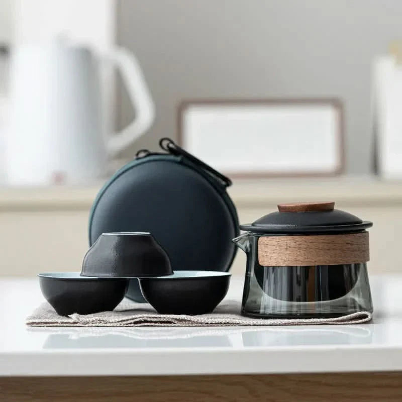 BowLift | Portable Travel Tea Set with Teapot and Cups