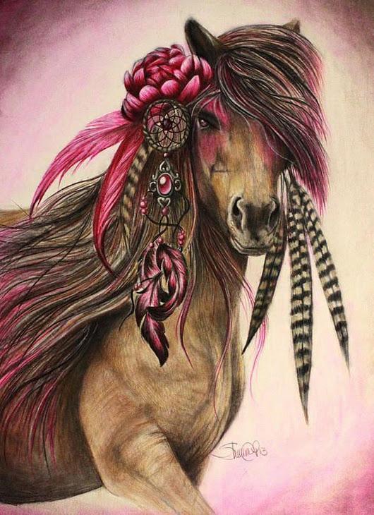 Dream Catching Wild Horse - GemPaint Kit | Bowlift