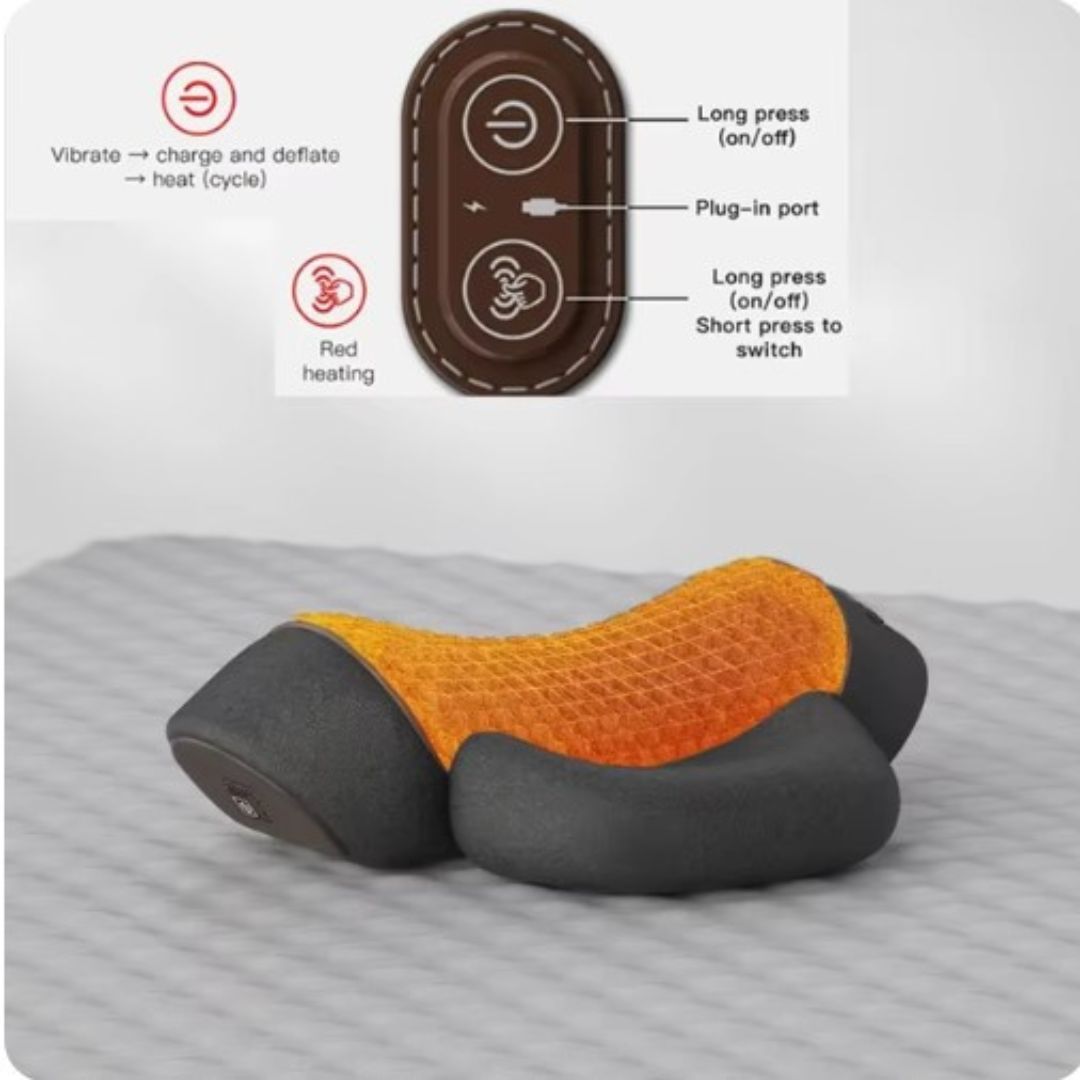 BowLift | NeckEase Orthopedic Therapy Pillow – Memory Foam Neck & Spine Support for Pain Relief & Better Sleep