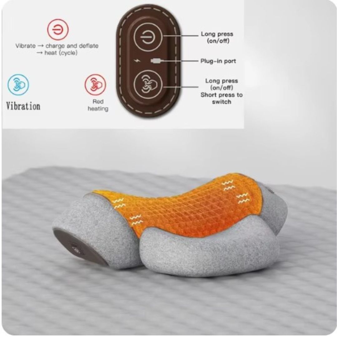 BowLift | NeckEase Orthopedic Therapy Pillow – Memory Foam Neck & Spine Support for Pain Relief & Better Sleep