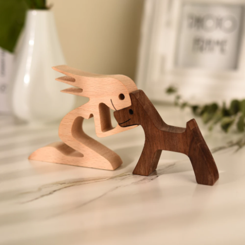 BowLift | Hugo Wooden Sculpture | Unique handmade figurine