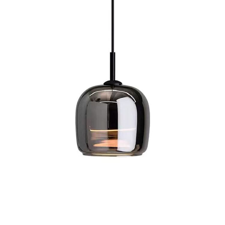 BowLift | Nordic Black Glass Pendant Light with LED