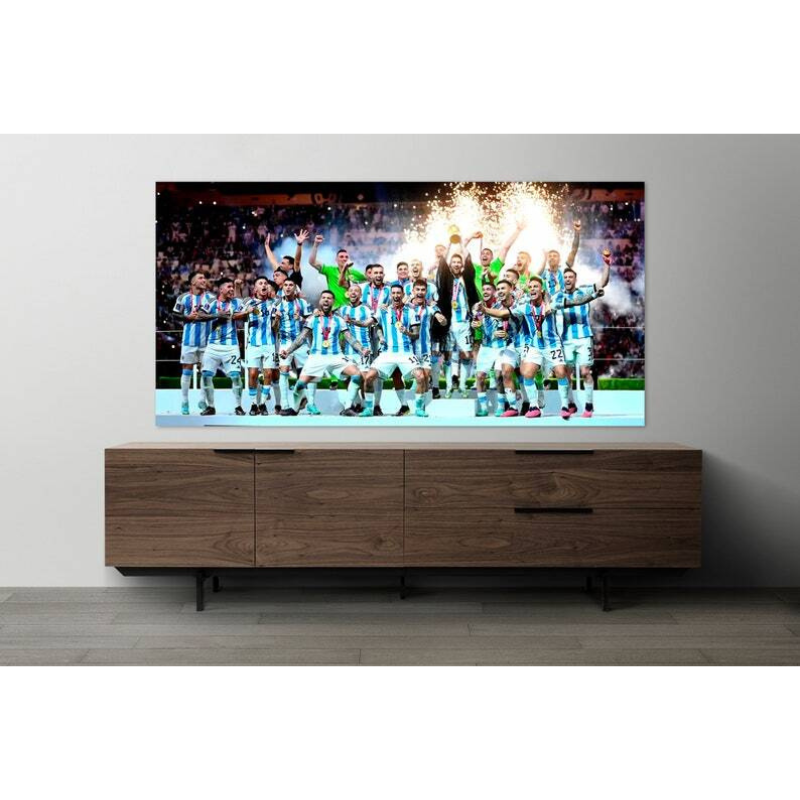 Argentina National Football Team, Messi Holding World Cup Celebration Wall Art | Bowlift