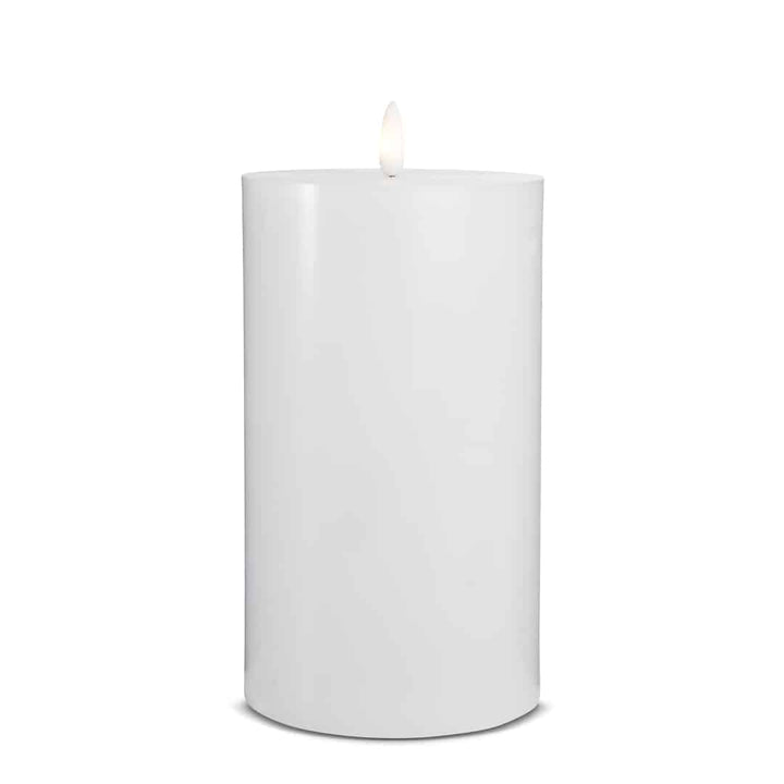 LED Candle (1 piece) with realistic 3D flame 10 x 20 cm | Bowlift