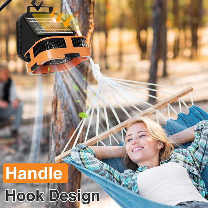 3 in 1 Solar Camping Fan | Bowlift