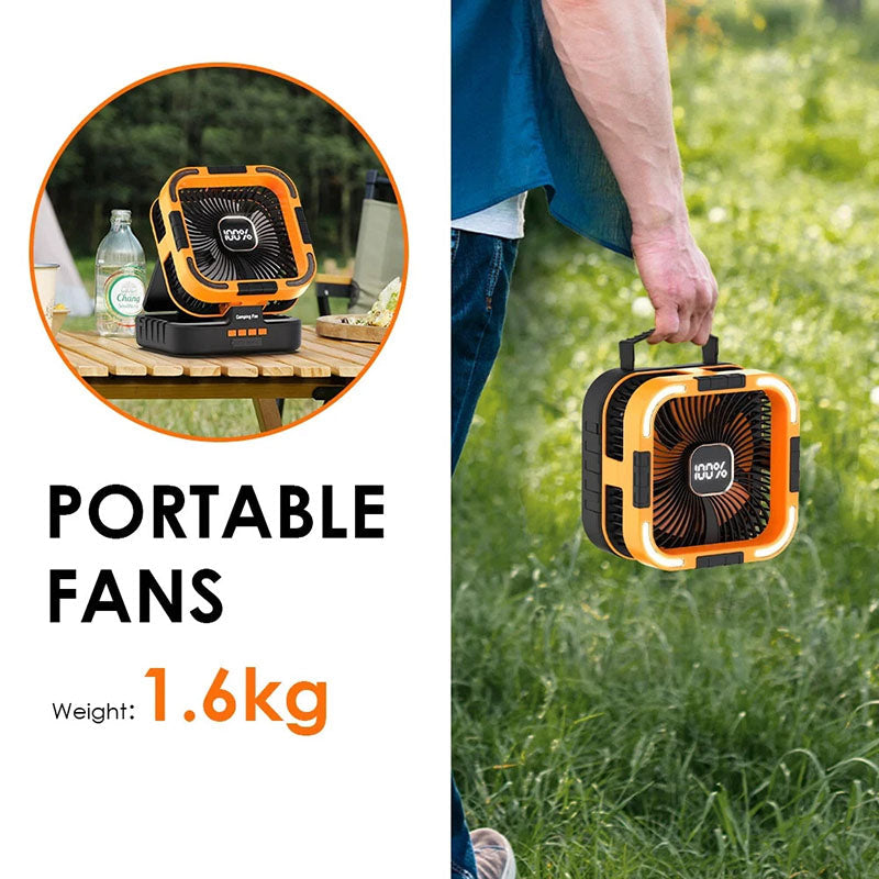 3 in 1 Solar Camping Fan | Bowlift