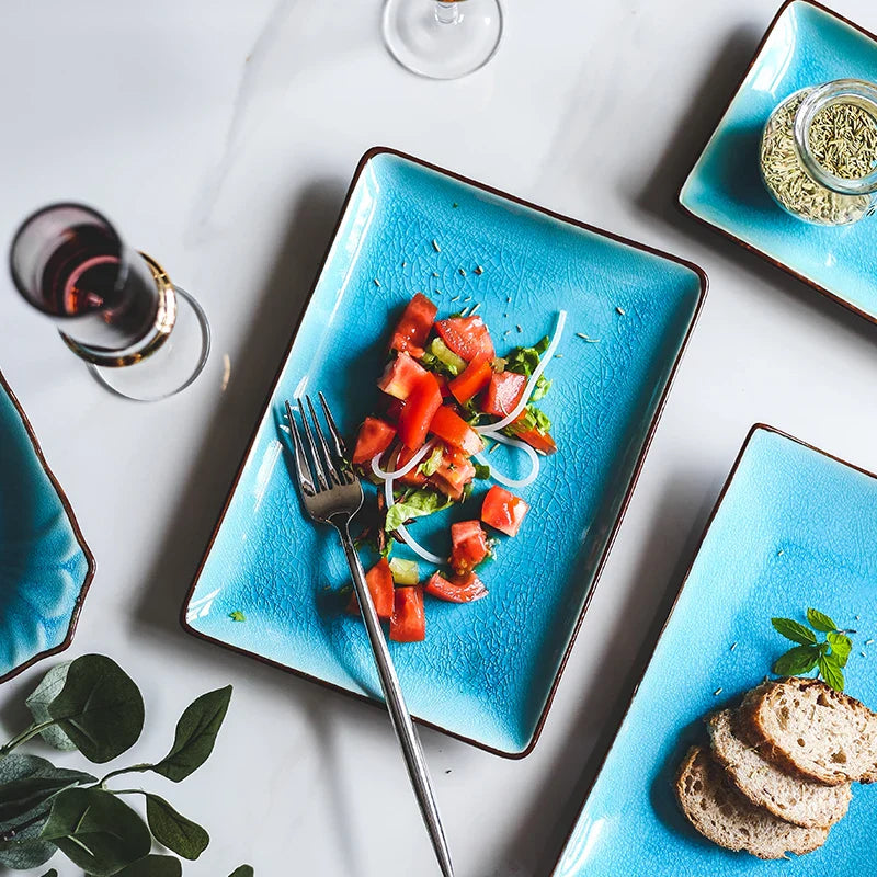Ice Cracking Glaze Ceramic Tableware Plate Bowl Tea Cup Dinnerware | Bowlift