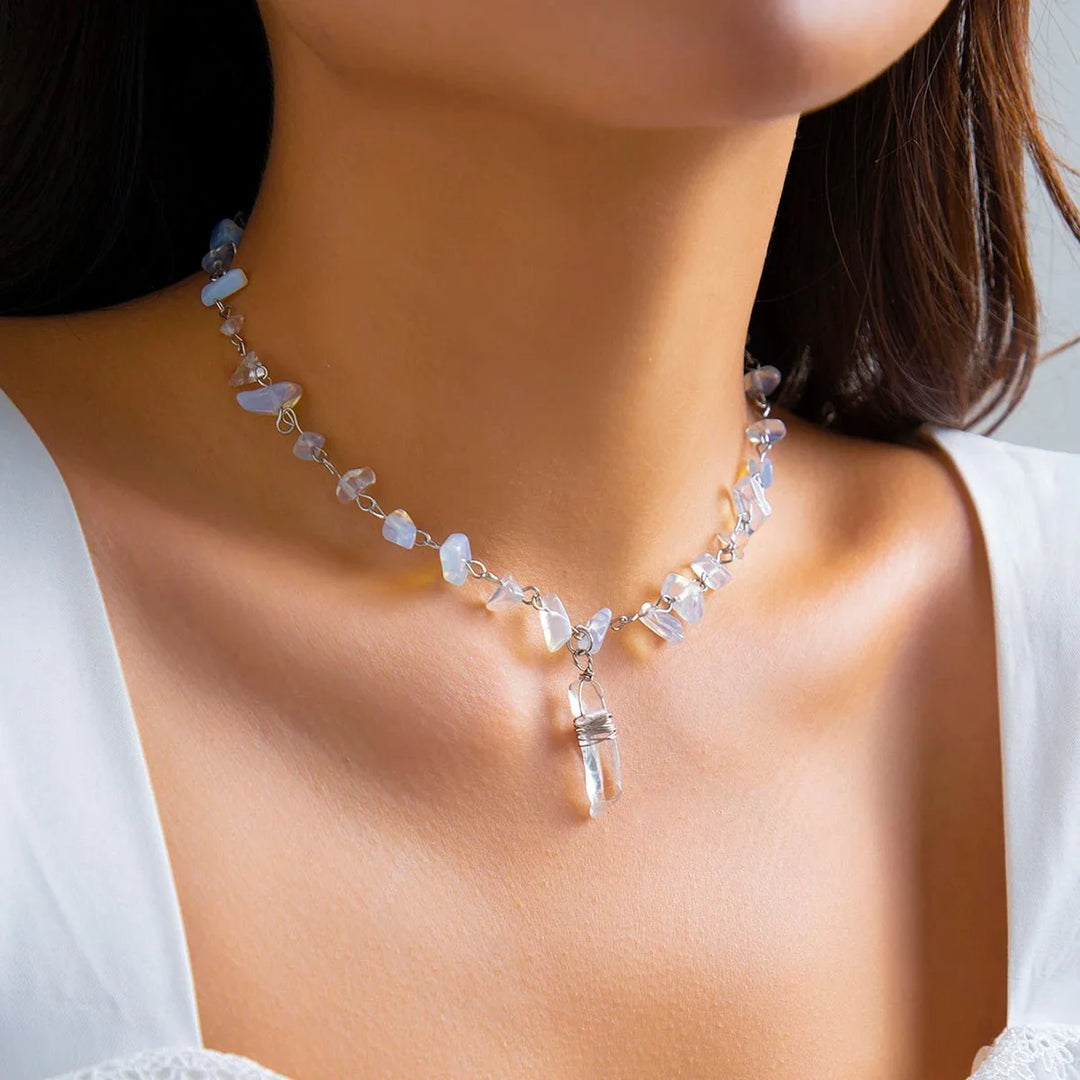 BowLift | Ice Crystal Stone Choker Necklace