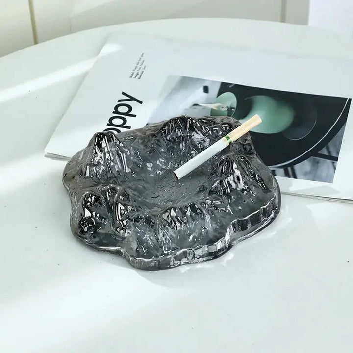 BowLift | Ice Style Mountain Glass Ashtray Decoration
