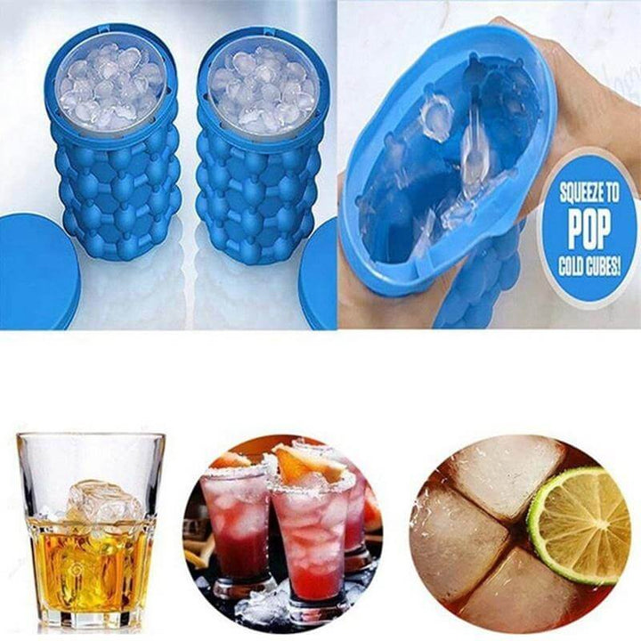 BowLift | IceCube Maker – Space-Saving 2-in-1 Ice Cube Tray & Drink Cooler