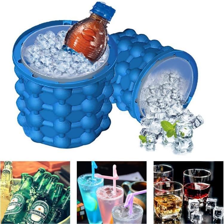 BowLift | IceCube Maker – Space-Saving 2-in-1 Ice Cube Tray & Drink Cooler