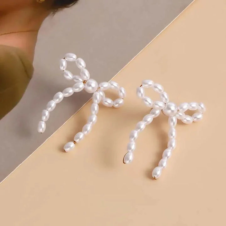 BowLift | Iconic Dainty Pearl Bow Earrings