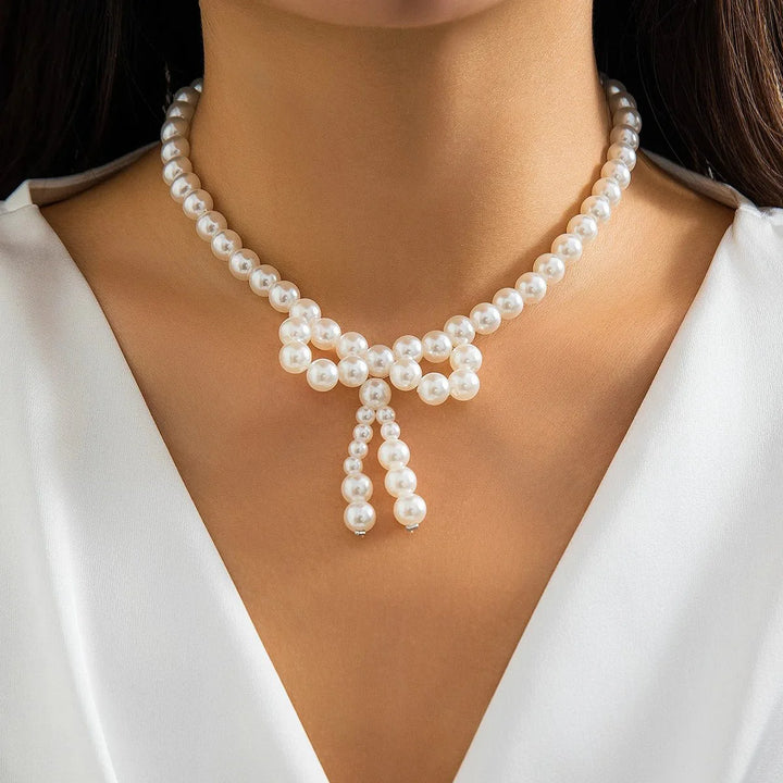 BowLift | Iconic Dainty Pearl Bow Necklace