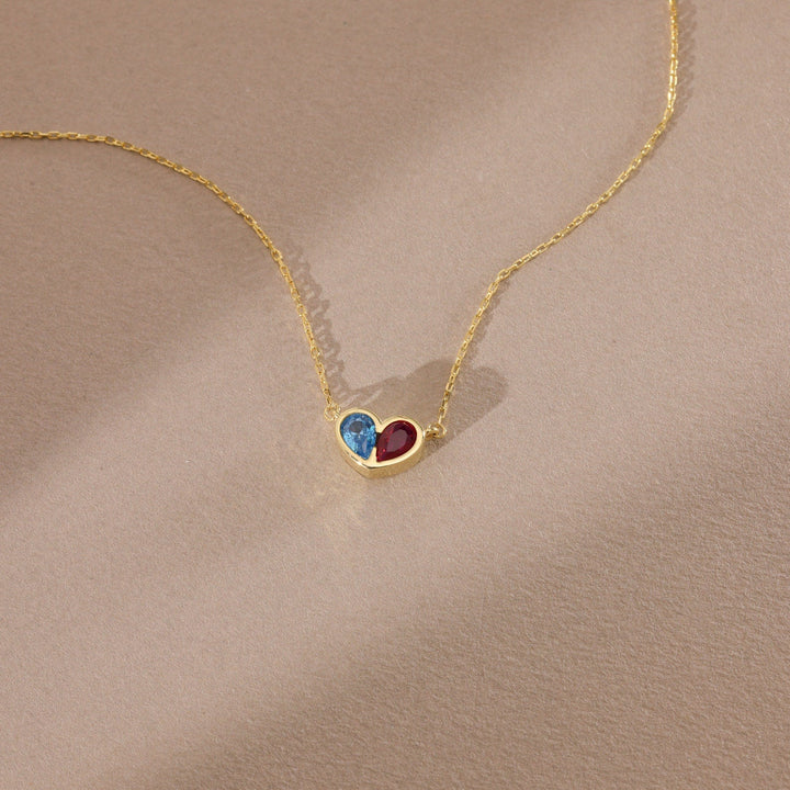 BowLift | Forever Linked Birthstone Heart Necklace & Bracelet