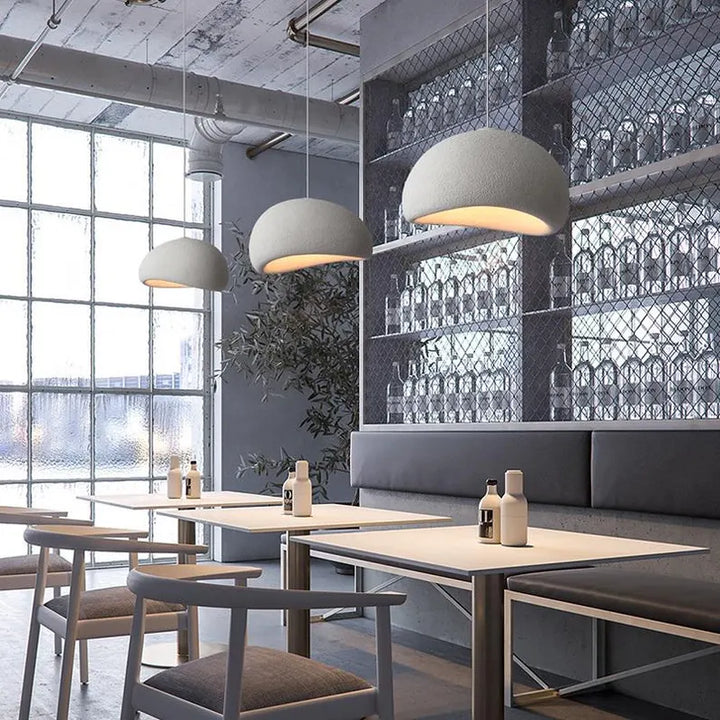 BowLift | LED Pendant Lamp - Nordic Wabi Sabi Design - Adjustable Lighting Fixture for Home Decor & Modern Interiors