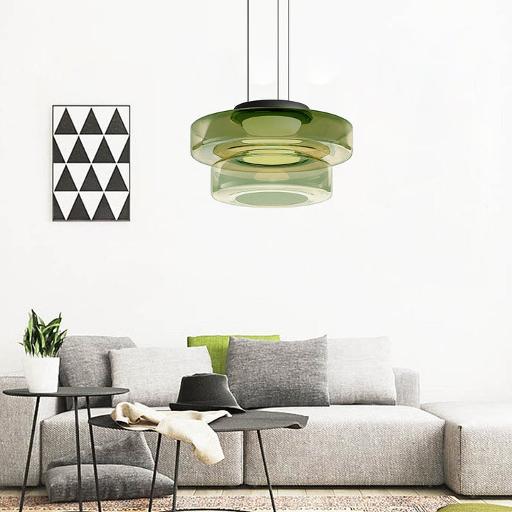 BowLift | Modern Glass Pendant Lamp in Bauhaus Style - AuroraSphere