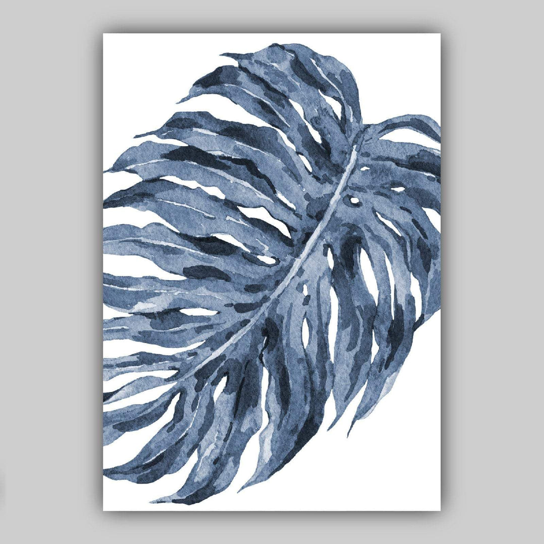 BOTANICAL Set of 3 Navy Blue Flower Art PRINTS | Bowlift