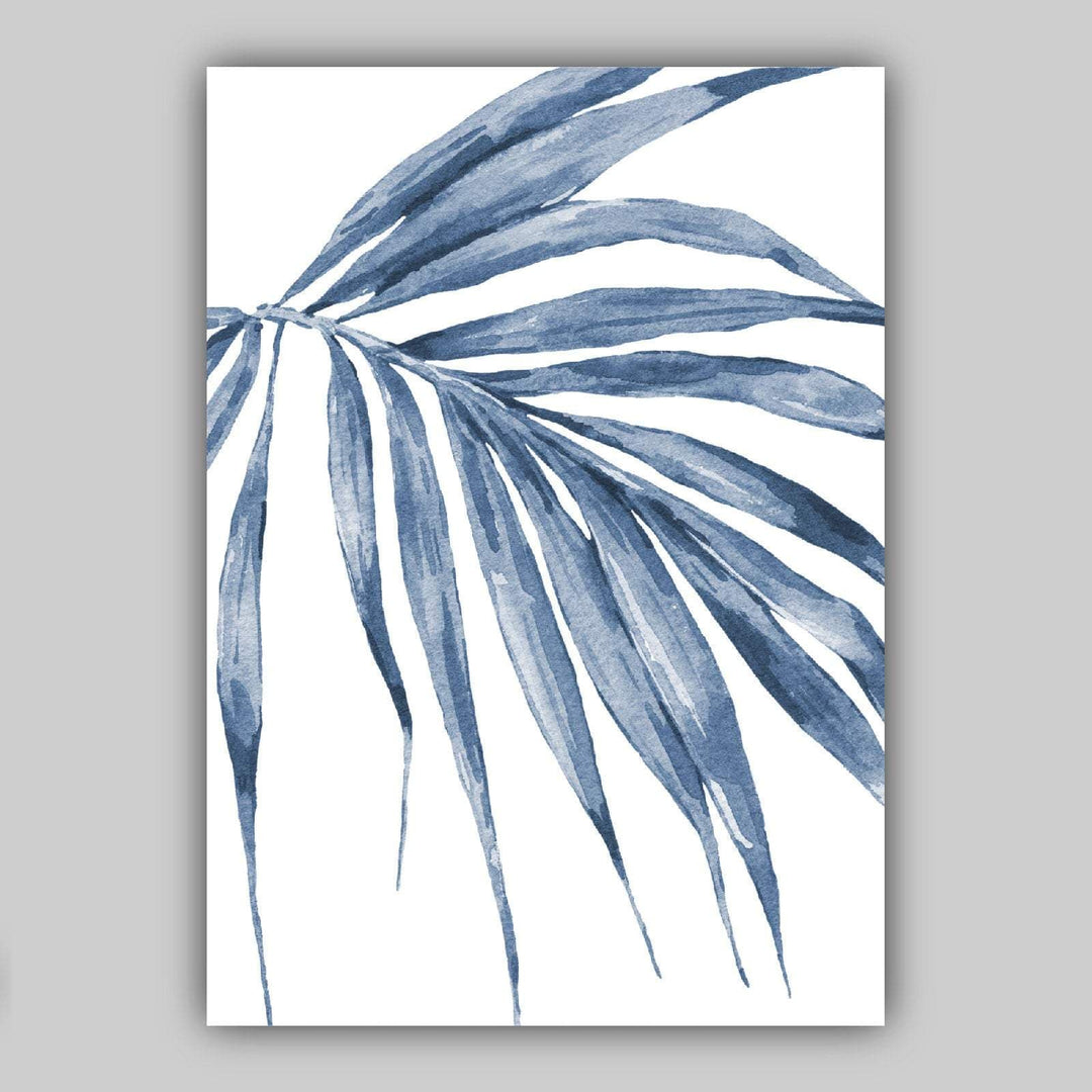 BOTANICAL Set of 3 Navy Blue Flower Art PRINTS | Bowlift