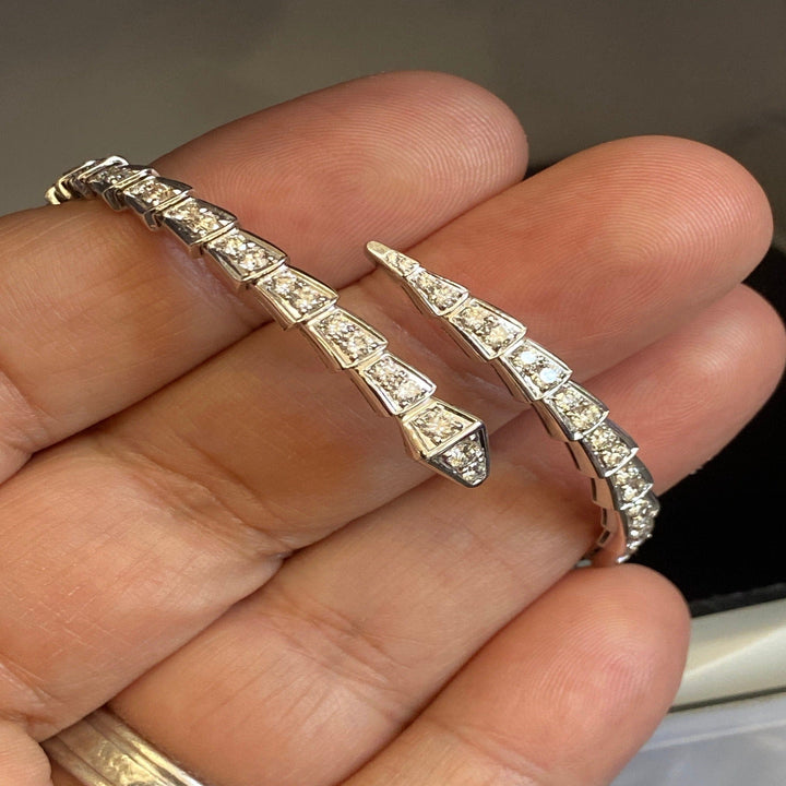 Eternity Band – Luxury Snake Bracelet with Shiny Finish Bowlift