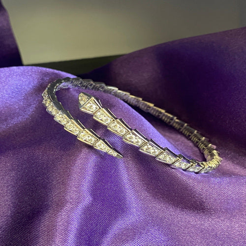 Eternity Band – Luxury Snake Bracelet with Shiny Finish Bowlift
