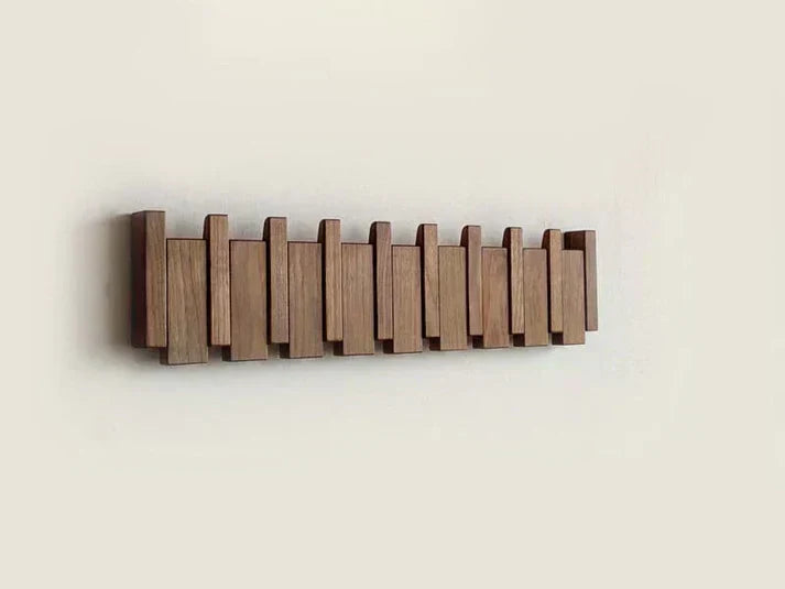 HarmonyCoat Piano Wood Coat Rack – Decorative Hooks for Hall and Living Room | Bowlift