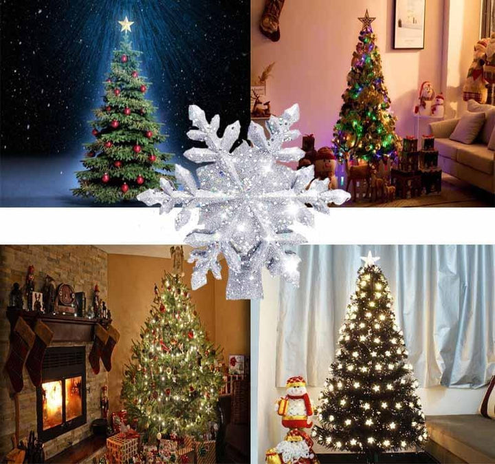 BowLift | Christmas Decorations LED Snowflake Tree Topper