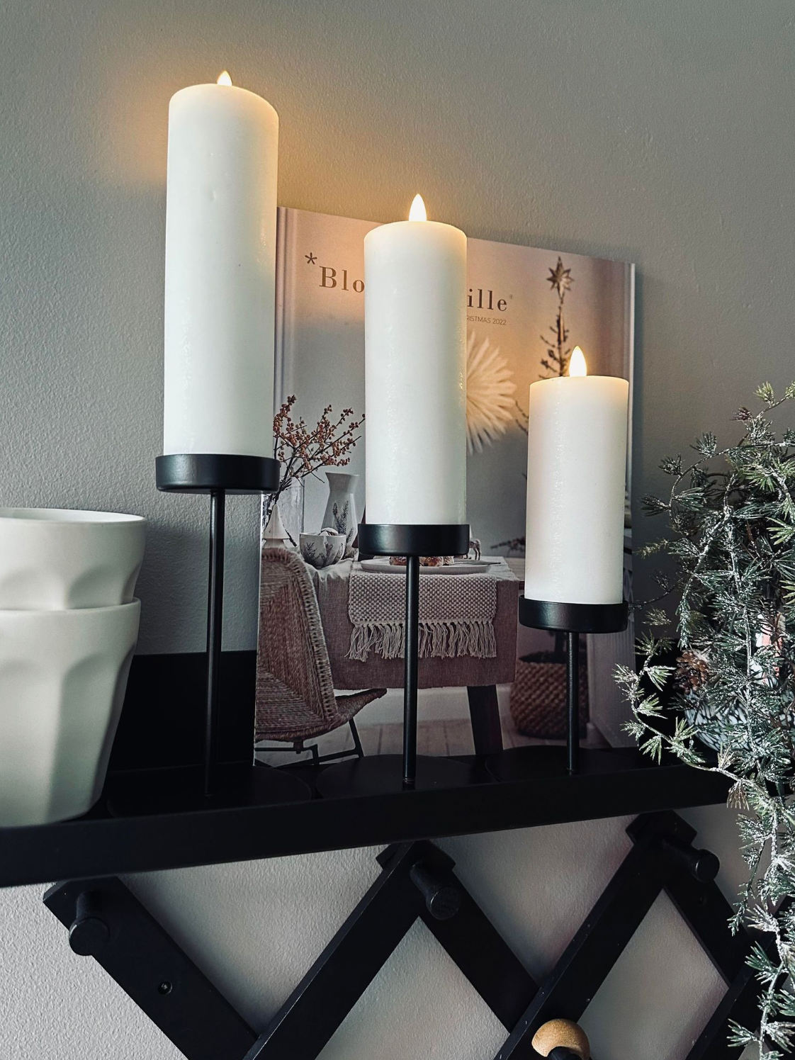 BowLift | Candle Holders Minimalist Metal Pedestal Set