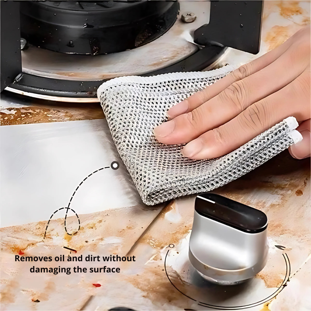 BowLift | Kitchen Wire Mesh Cleaning Cloth Set