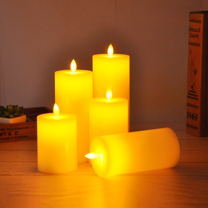 BowLift | LED Pillar Candles Flickering Real Wax
