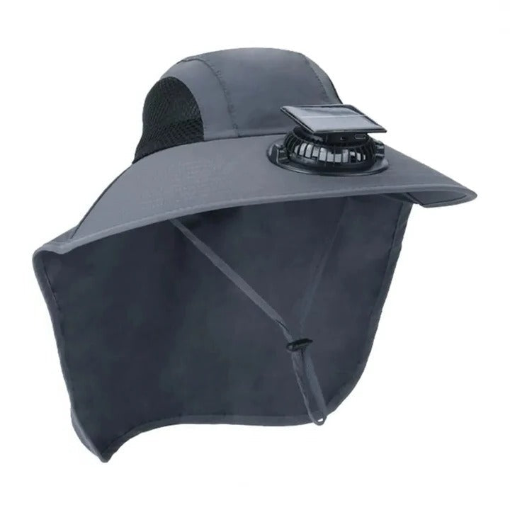 Solar Fan Hat with Wide Brim UV Protection | Bowlift