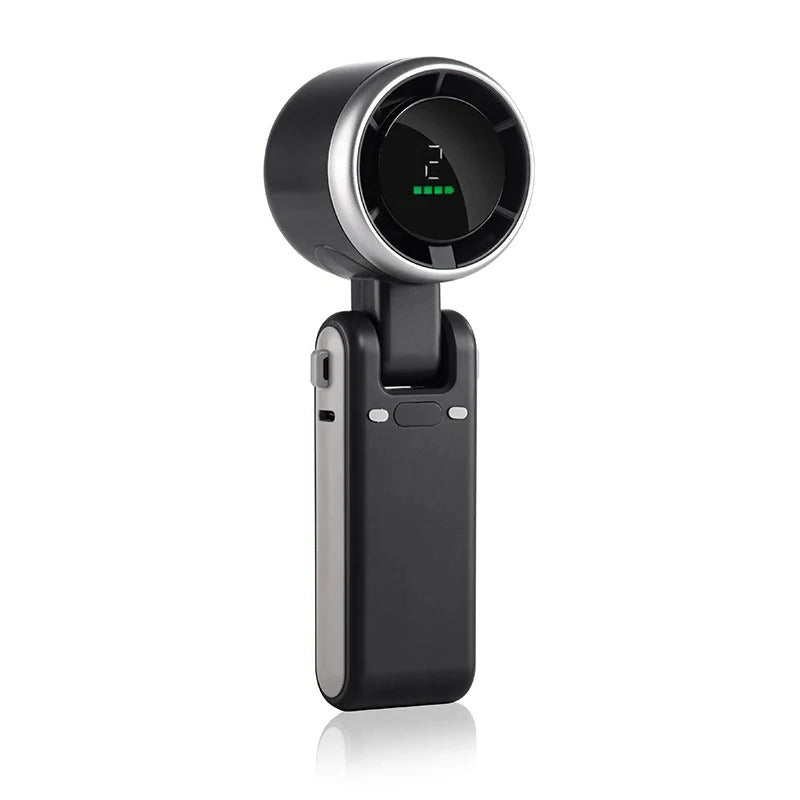 BowLift | Foldable Handheld Turbo Fan with Digital Display