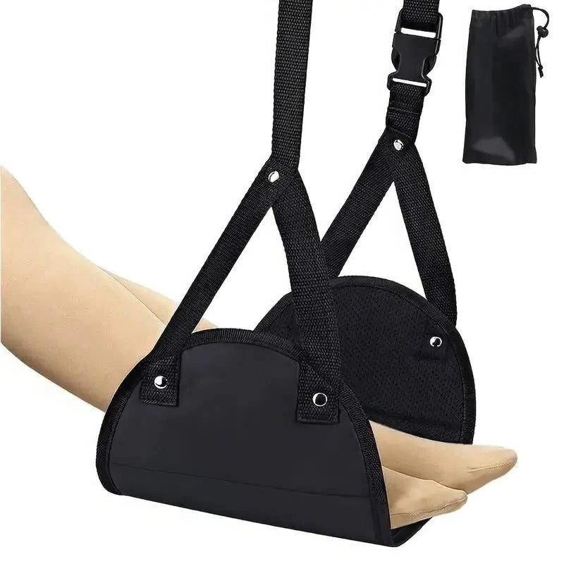 BowLift | 2-Pack Foot Hammock, Portable Travel & Under-Desk Leg Rest with Adjustable Straps