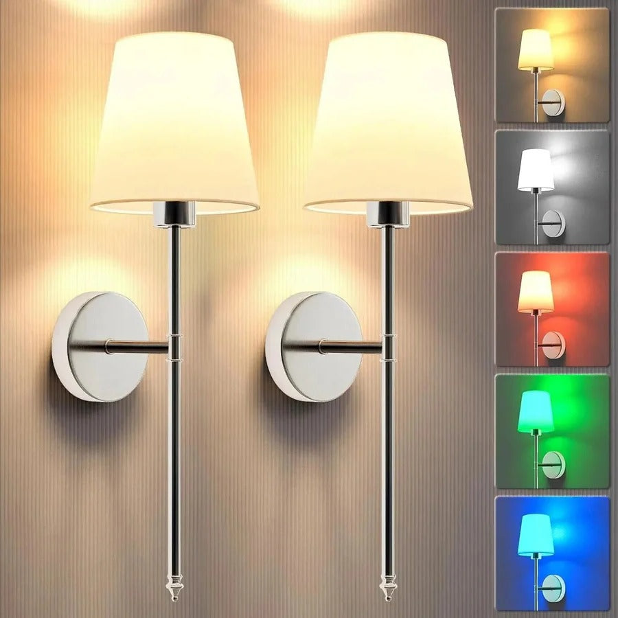 BowLift | Wireless Wall Lights, Pack of 2