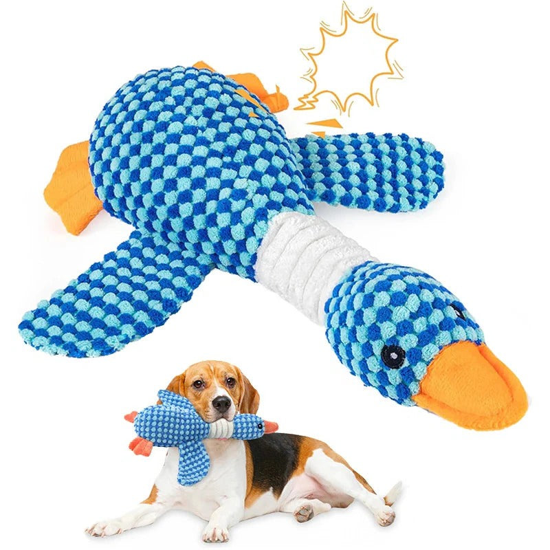 BowLift | Duck Plush Chew Toy for Dogs with Squeaker