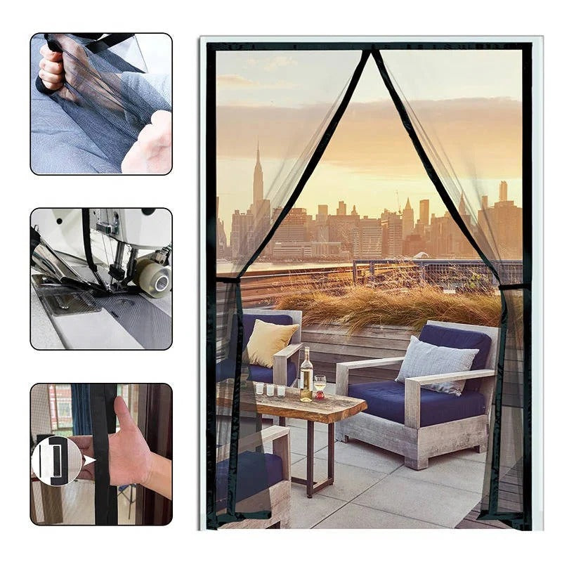 BowLift | Adjustable Magnetic Screen Door for Insect Protection