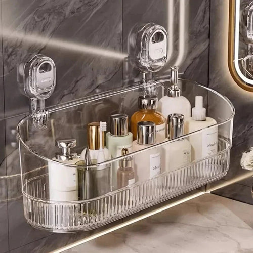 BowLift | Multipurpose Suction Cup Bathroom Storage Rack with 11lbs Capacity
