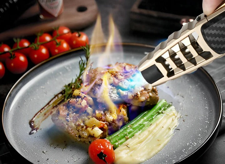 BowLift | Adjustable Flame Torch Lighter – Blue Flame for Kitchen & Outdoor Use