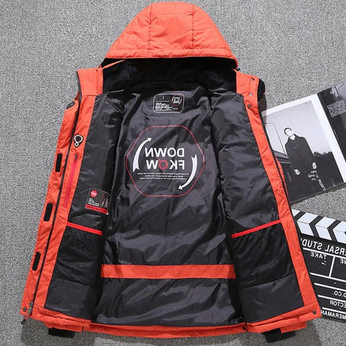 BowLift | Insulated Duck Down Jacket – Removable Hood Winter Zip Coat