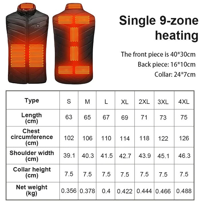 BowLift | Lightweight Heated Unisex Puffer Vest For Winter Outdoor Activities