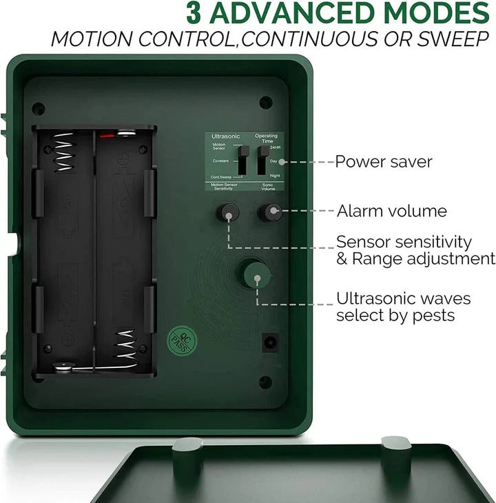 BowLift | Ultrasonic Bird Deterrent – Solar-Powered Outdoor Device for Woodpeckers