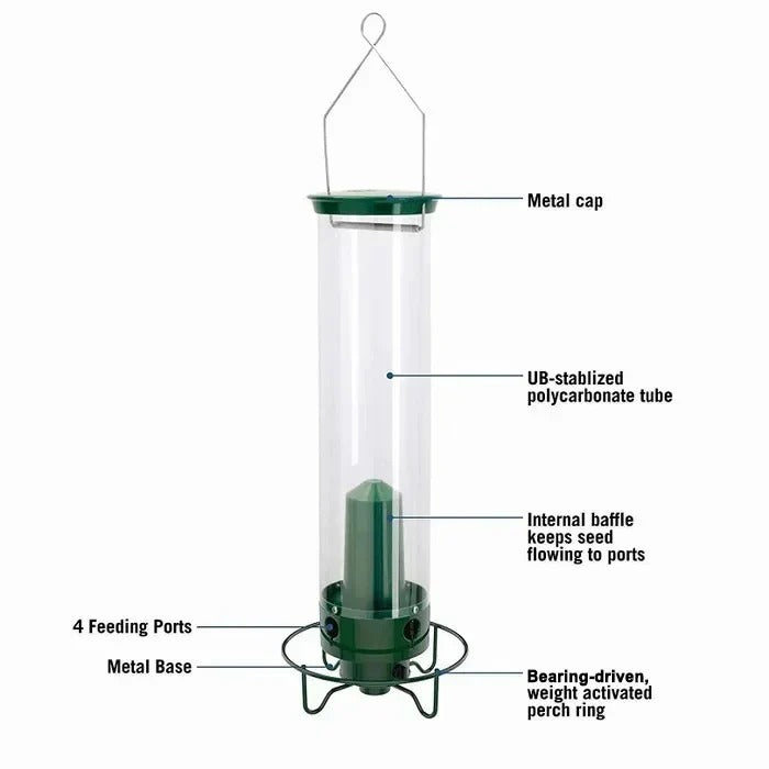 BowLift | Durable Metal Bird Feeder with Cage Design to Deter Squirrels