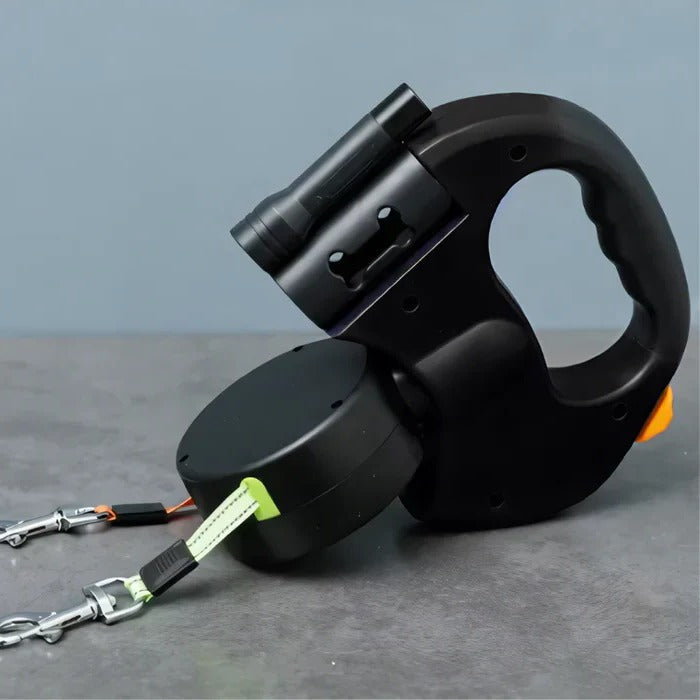 BowLift | Two Dog Walking Leash Tangle Proof With 360 Degree Connector
