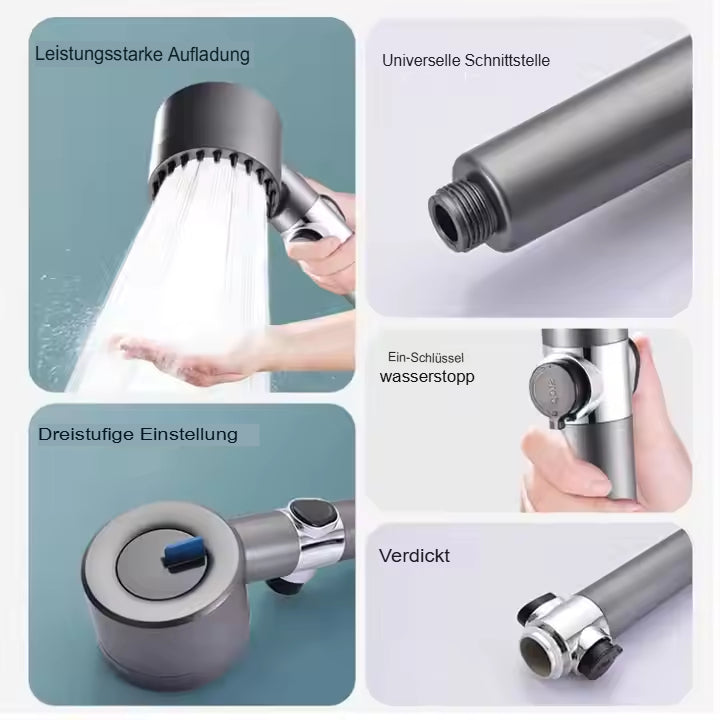 BowLift | Powerful High Pressure Shower Head for Efficient Shower
