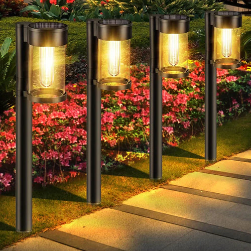 Luxury Solar-Powered Path Lighting for Garden Bowlift