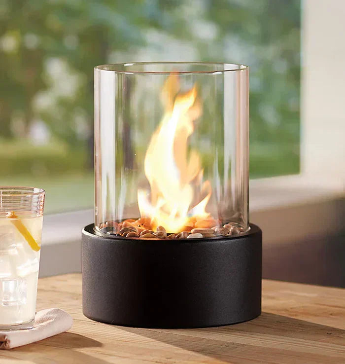 BowLift | Stylish Table Fireplace GlowLuxe Lantern for Coziness at Home