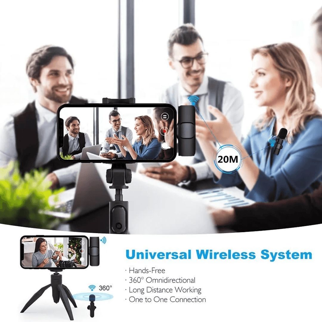 BowLift | Wireless Mini Miniature Lavalier Lapel Portable Small Tiny Mic Microphone for Iphone