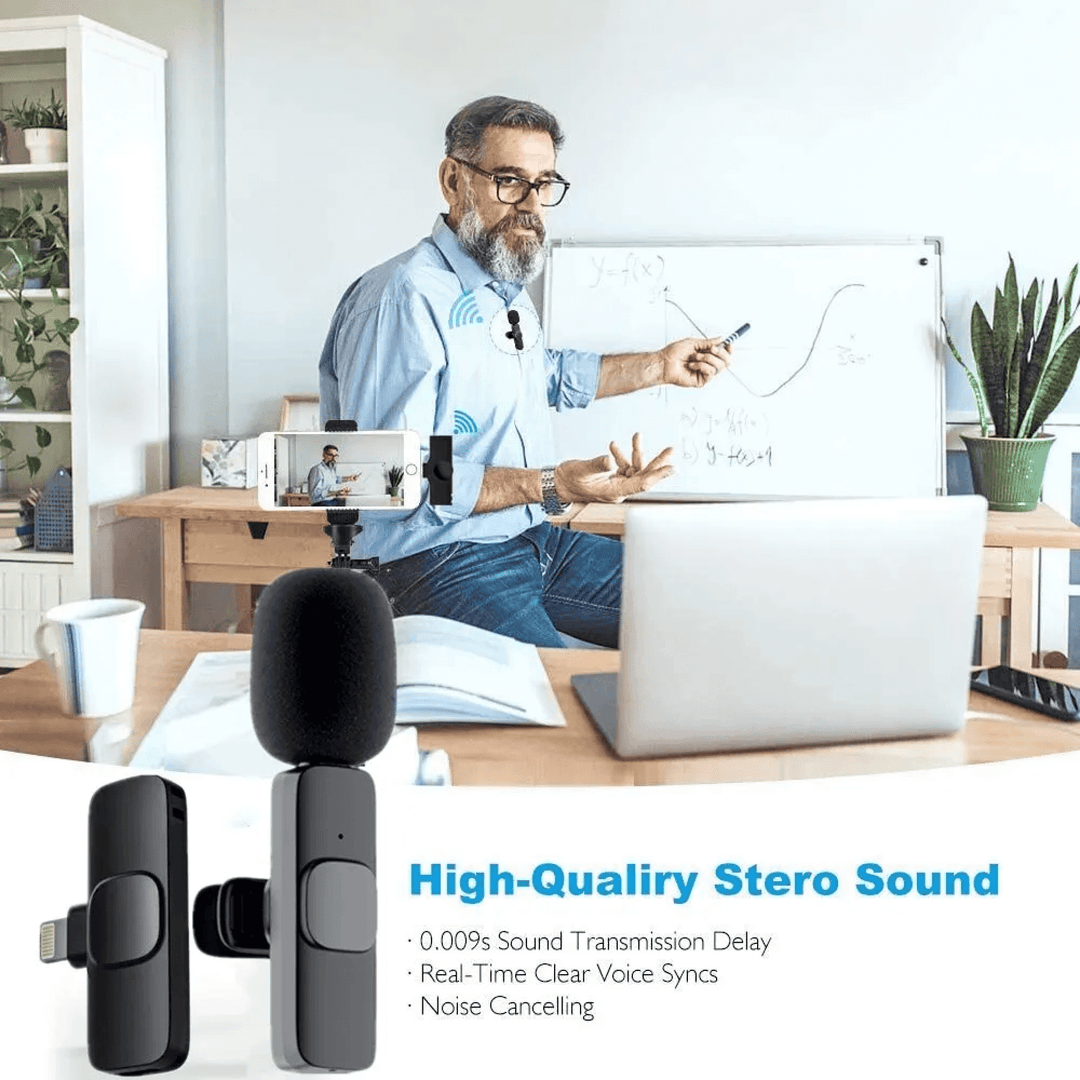 BowLift | Wireless Mini Miniature Lavalier Lapel Portable Small Tiny Mic Microphone for Iphone
