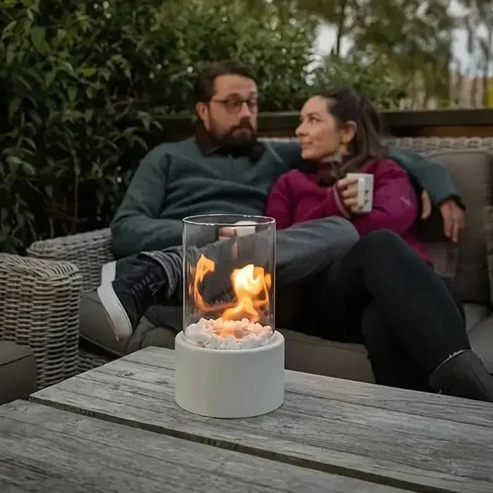 BowLift | Modern Tabletop Lantern with Flickering Flame