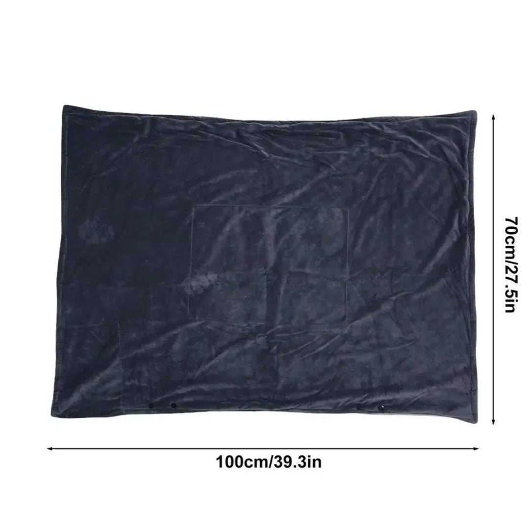 BowLift | Electric Warming Heated Throw Over and Under Blanket Poncho with Fleece