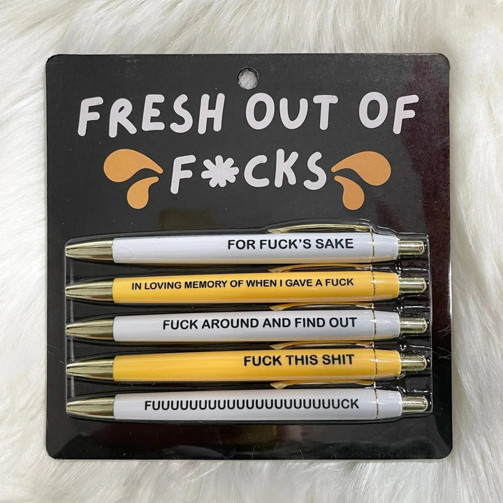 BowLift | Motivational Badass funny Pen Set (5 pieces)